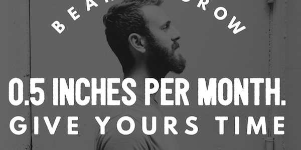 Beards grow half inch per month | stubble & 'stache