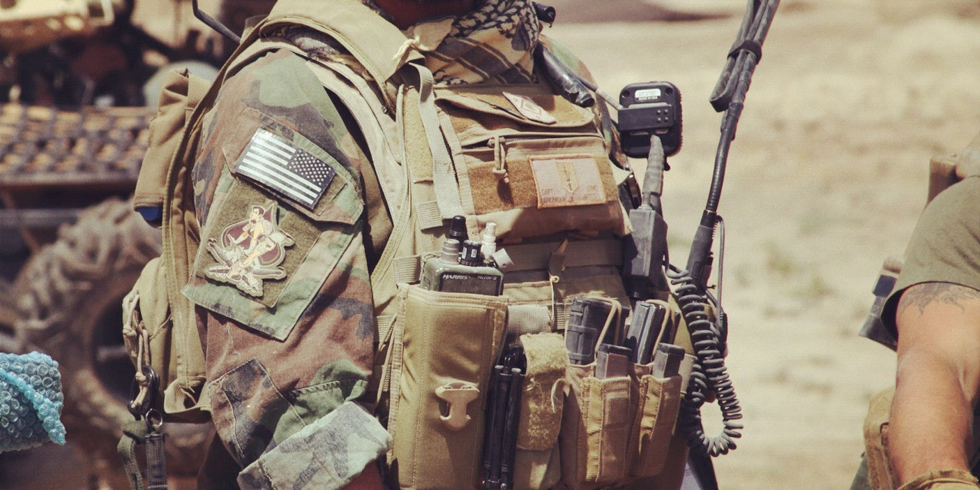Marine Raider with beard | stubble & 'stache beard care products