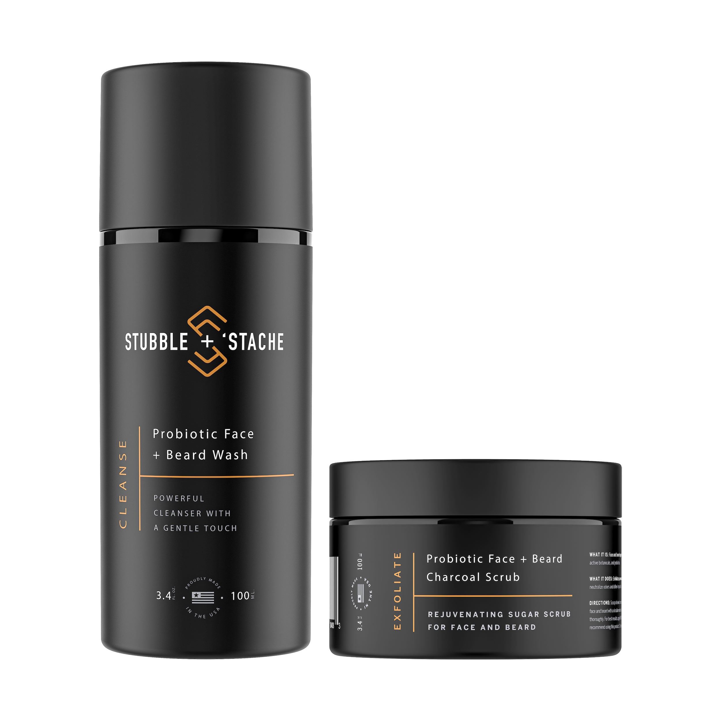 Clean Up Crew: Daily Probiotic Face Wash + Charcoal Sugar Scrub