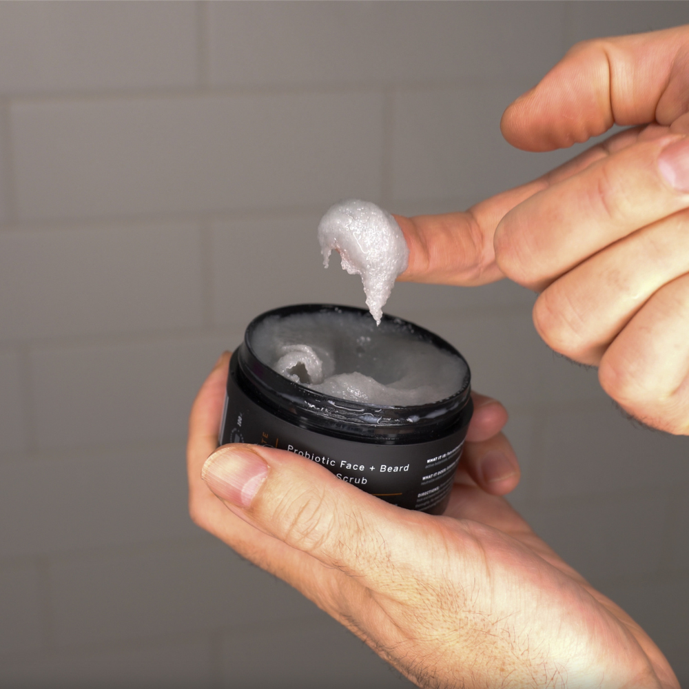 Exfoliate Face + Beard Scrub The Best Face Scrub for Men stubble