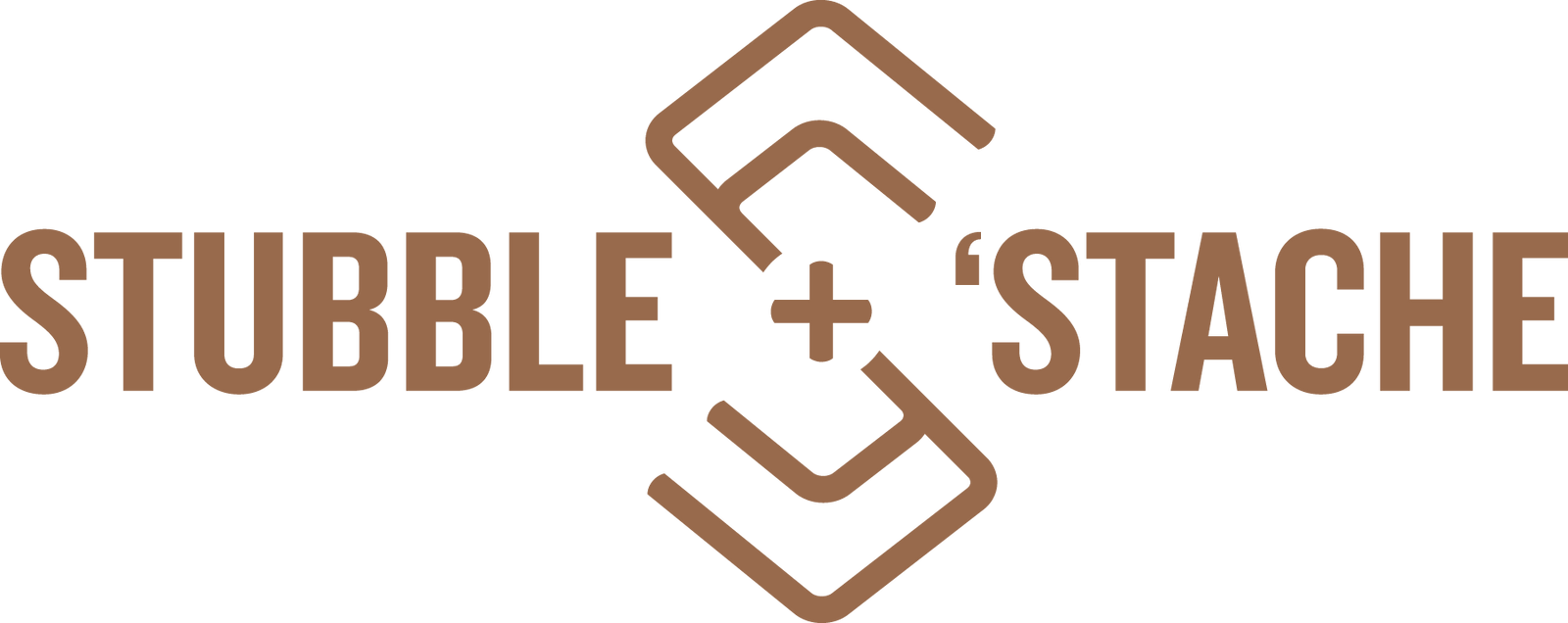 stubble + 'stache logo