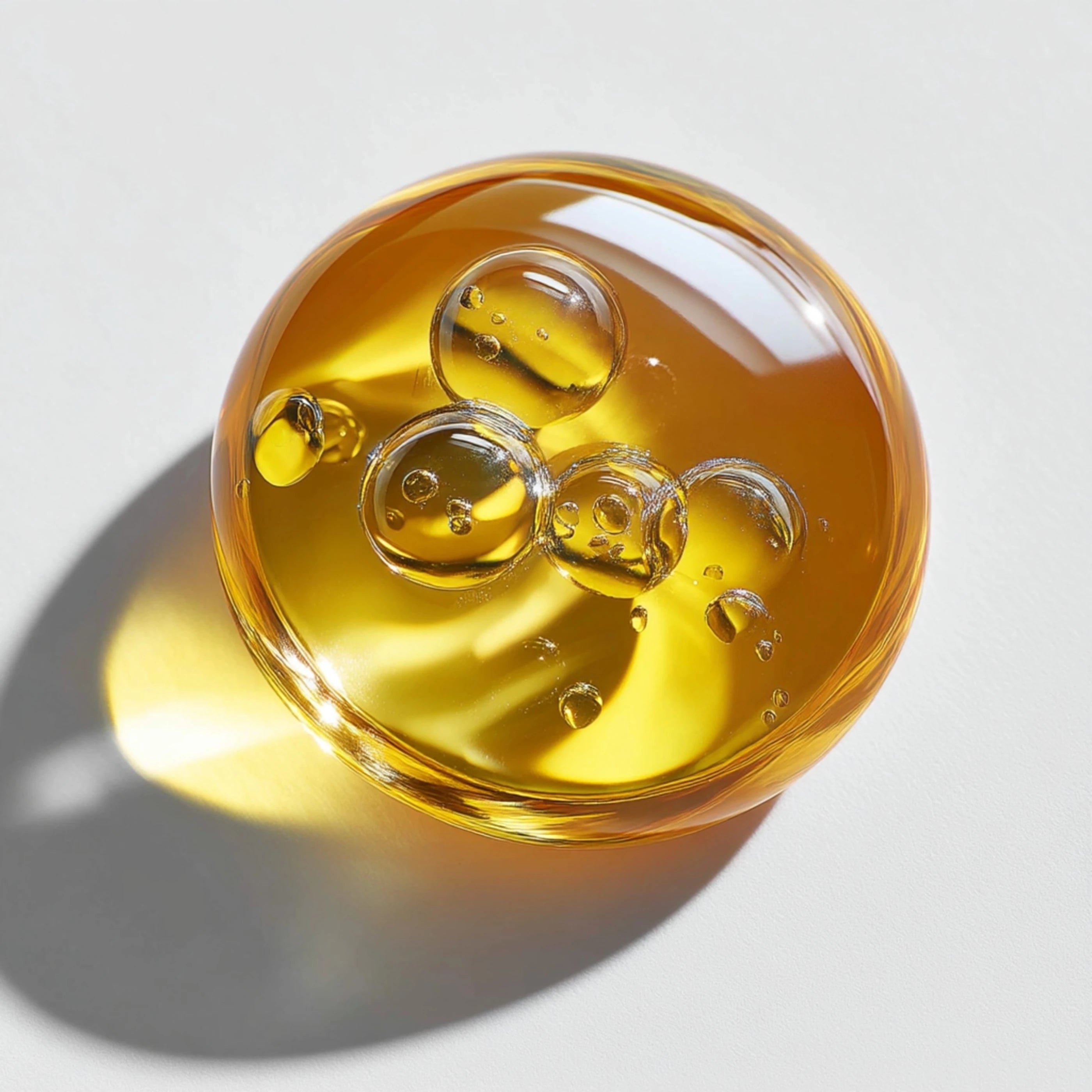 Vitamin A (retinyl palmitate) serum texture highlighting anti-aging benefits in men's skincare and beard care products