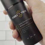 Daily probiotic facial + beard moisturizer. Video of Hydrate being opened and moisturizer being pumped. 