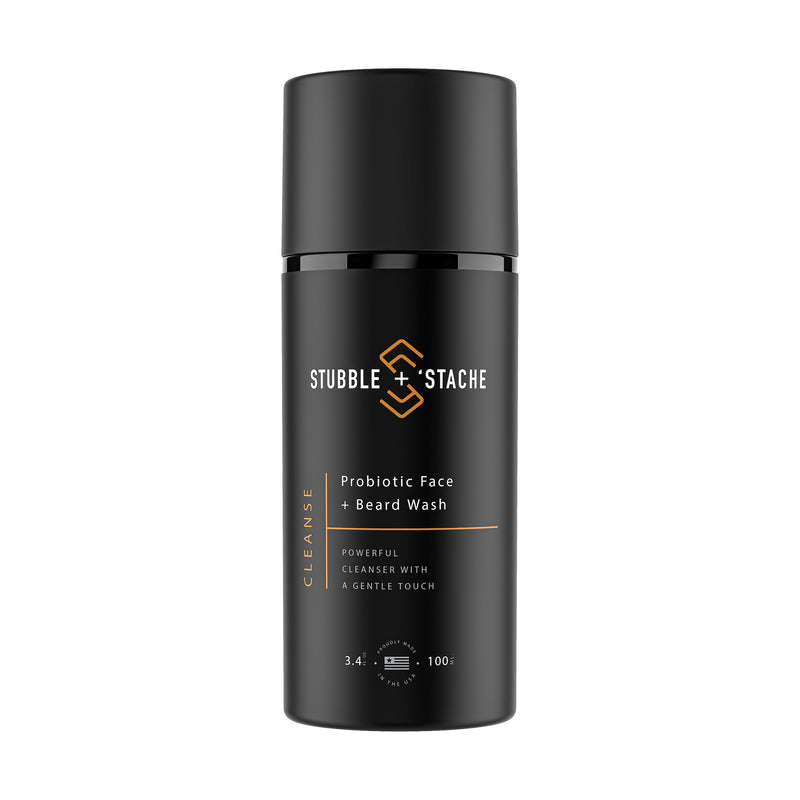 Premium Men's Skincare and Beard Care Products stubble + 'stache