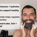 Face Wash and Beard Wash for men gently cleanses and hydrates Niacinamide helps regulate oil production fights beard itch and beard odor