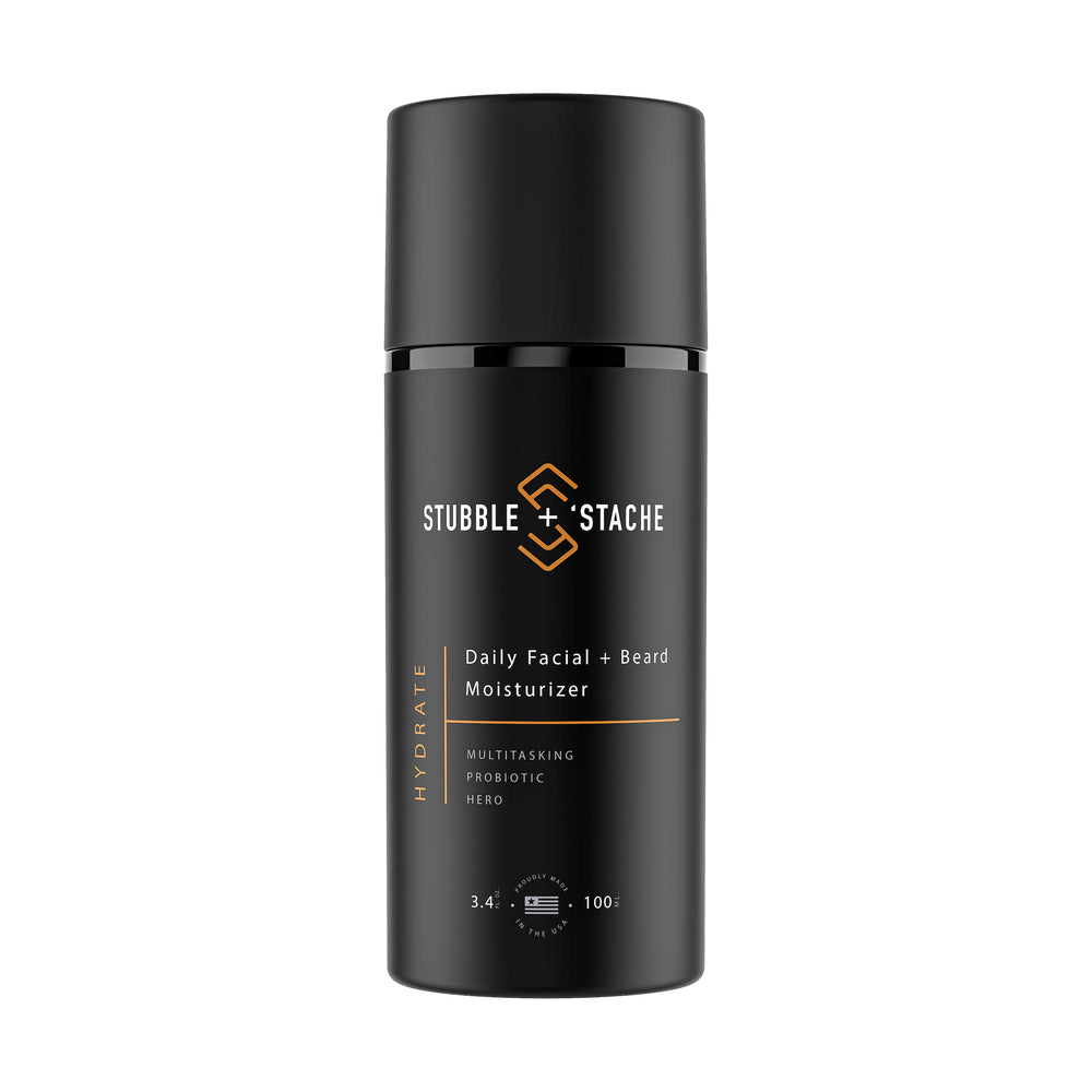 Premium Men's Skincare and Beard Care Products stubble + 'stache