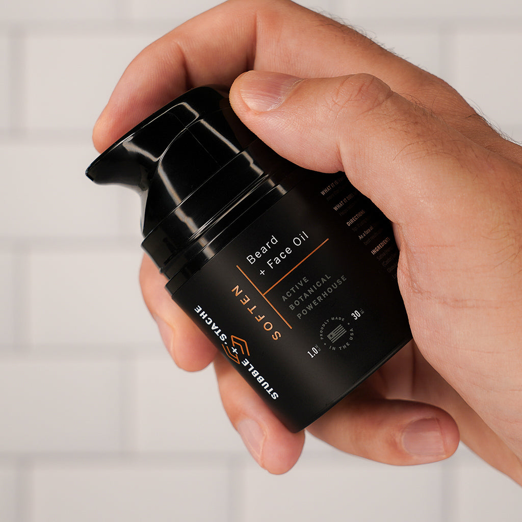 Soften Hydrating Face Beard Oil stubble stache